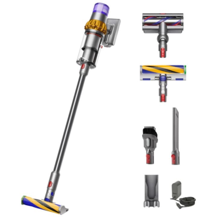 Aspirator vertical Dyson V15 Detect Absolute cu iluminare