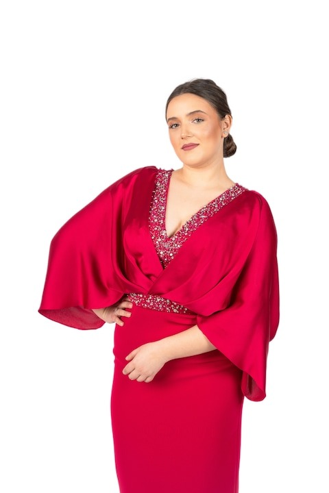 Rochie soacra eleganta lunga dreapta EMIRA