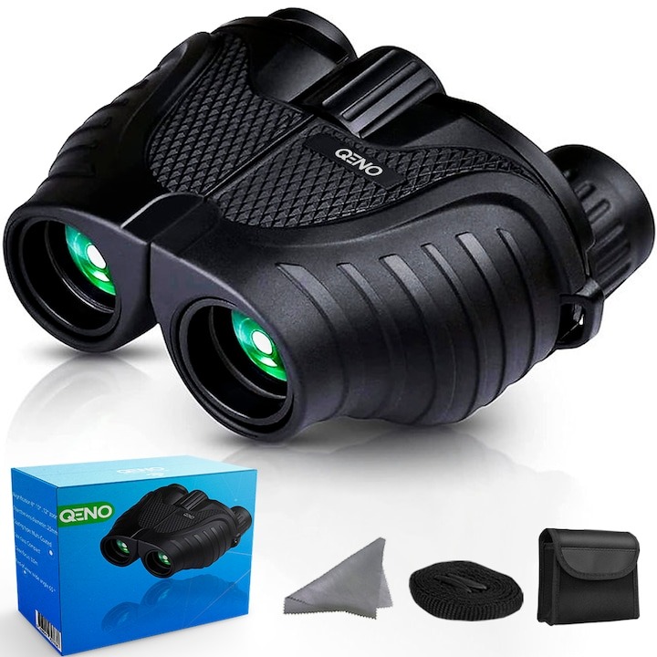 Binoclu 10x25 Qeno Lentile Premium Prism BAK4