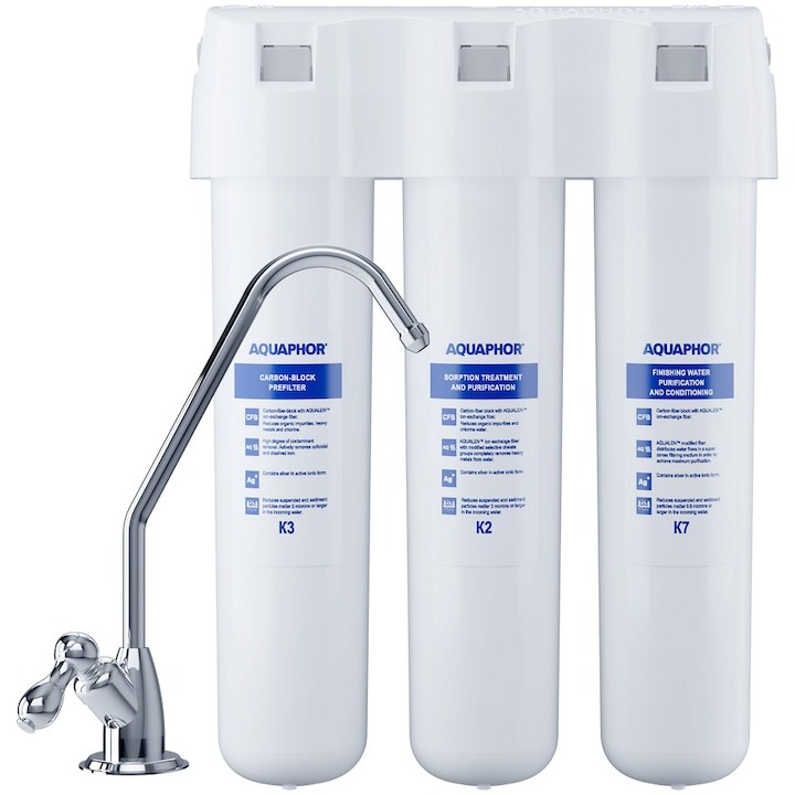 Filtru de apa potabila Aquaphor Crystal (K3/K2/K7) montare sub chiuveta