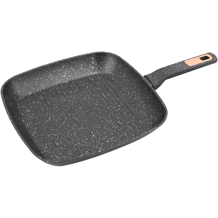 Tigaie grill Premium Antiaderenta Amercook Brittany Inductie