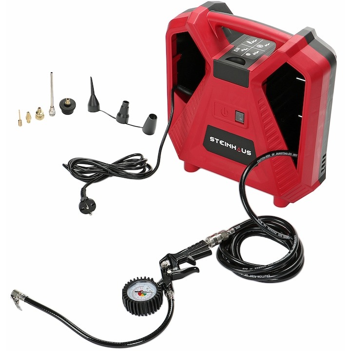 Compresor aer fara ulei Steinhaus Start cu piston 1100W 8bar 180l/min