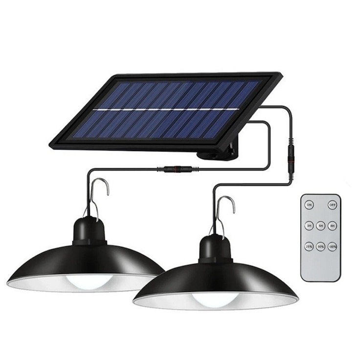 Lampa solara cu telecomanda NEVERMORE senzor de lumina