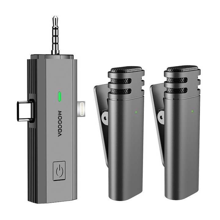 Microfoane lavaliera MOGODA USB C Lightning