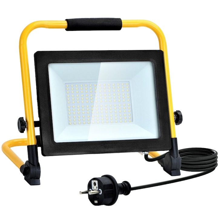 Proiector Led Portabil, IP44 100W 9000Lm 6500K